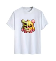 Animasyon  Görselli  Unisex (Tshirt) Tişört (Beyaz)