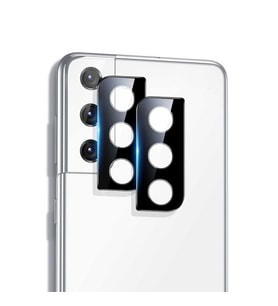 Samsung Galaxy S21 Uyumlu Zore 3D Kamera Camı (Siyah)