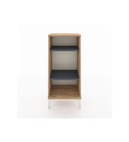 Arges Komodin 2 Raflı 44x30x96 Çam-Antrasit