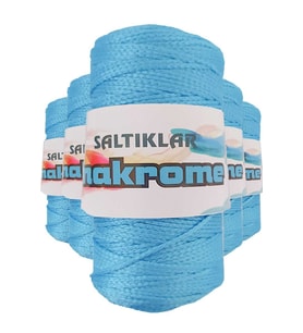 5 Adet Polyester Makrome İpi 3050 Mavi 100 gr