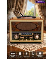 M-2027BT Bluetooth Hoparlör Nostaljik Radyo Sd/usb/fm Şarjlı Radyo Mp3 Çalar