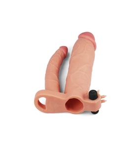 7.6 Cm Dolgulu Çift Taraflı Titreşimli Penis Kılıfı