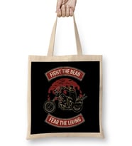 Walking Dead Daryl Dixon Fight The Dead Fear The Living Bez Çanta Uzun Saplı