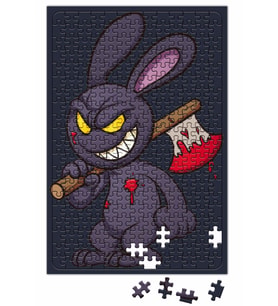 Looney Tunes Evil Bunny Cartoon Puzzle 240 Parça Yapboz