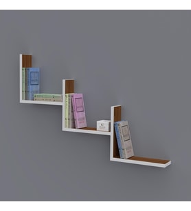 Kenzlife kitaplık günan 060*090*20 cvz duvar rafı