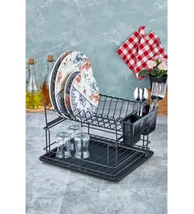 Cooker CKR2925 Metal 2 Katlı Siyah Tabaklık