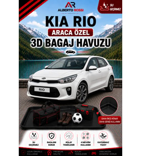 Kia Rio HB Bagaj Havvuzu 2021 - 2026 Araca Özel 3D Bagaj Havuzu