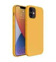 Apple iPhone 14 6.1'' İnce Mat Silikon Kılıf Sarı