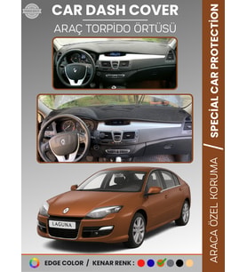 RENAULT LAGUNA 3 (2008-2015) Torpido Örtüsü Ön Göğüs Koruma Torpido Koruma Araca Özel Tam Uyum
