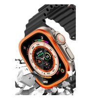 Apple Watch Ultra 49mm Alüminyum Kasa Cam Ekran Koruyucu - Turuncu