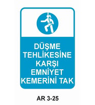 İŞ GÜVENLİĞİ UYARI LEVHASI 1 ADET PVC 21 X 29CM