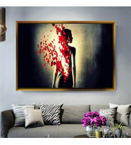 Altın Çerçeveli dekoratif tablo a488 (Gold)
