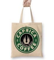 Caprica Coffee Frackin Good Battlestar Galactica Bez Çanta Uzun Saplı