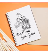 Sevgili Çift ( Bir Ömür Yan Yana ) Tasarımlı Defter