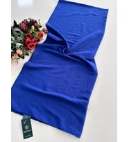 Bonjela Vual İpeksi Şal Saks Mavi HVS0105