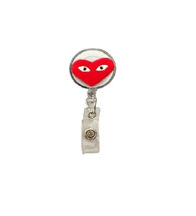 Kalp Figürlü Yoyo Yaka Kartlık Tutucu