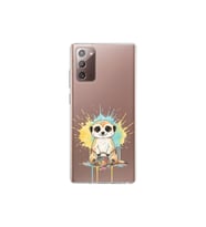 Samsung Galaxy Note 20 ile Uyumlu Splash Mirket Tasarımlı Şeffaf Silikon Kılıf