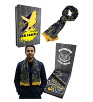 Fenerbahçe Saadettin Saran Desenli Kaşkol UV Kutu Hediyeli (Sarı-Lacivert)