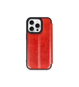 iPhone 15 Pro Max Kılıf Flip Cover - Kırmızı