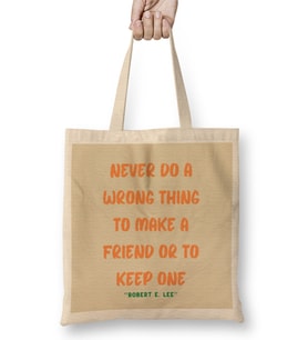 Friendship Quotes Gift Robert E Bez Çanta Uzun Saplı