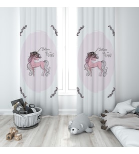 Çocuk Odası Dijital Baskılı 135x260cm Tek Kanat Fon Perde Model 00040