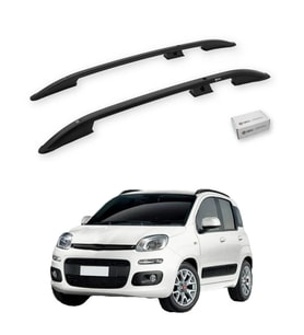 Turtle Fiat Panda (319) 2012-2021 Tavan Çıtası Crown Siyah