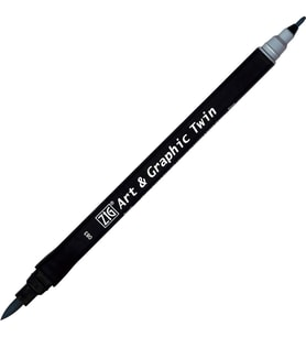 Zig Art & Graphic Twin Marker Çizim Kalemi 83 Dove Grey 