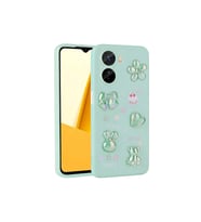 Vivo Y16 Uyumlu Kılıf Kabartma Figürlü Parlak Zore Toys Silikon Kapak