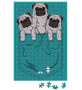 Cepte Pug Puzzle 240 Parça Yapboz
