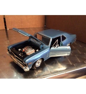 Maisto 1970 Chevrolet Nova SS Mavi 1:24 Model Araba
