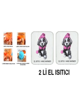 2 ADET KIRMIZI BERELİ KÖPEK CEP SOBASI,EL ISITICI,SICAK SU TORBASI PVC  10x9,5cm