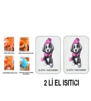 2 ADET KIRMIZI BERELİ KÖPEK CEP SOBASI,EL ISITICI,SICAK SU TORBASI PVC  10x9,5cm