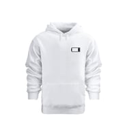 Unısex Low Battery – Hoodie Kapüşonlu Sweatshırt (Beyaz)