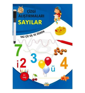 Çizgi Alıştırmaları Sayılar 0-6 Yaş Yayınları