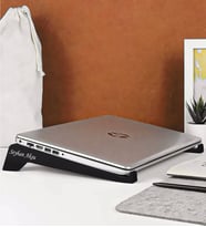 Kendin Tasarla Taşınabilir Ahşap Notebook Laptop Standı (Siyah)