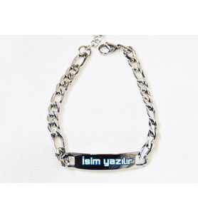 Kişiye Özel Çelik Bileklik Üzerine Lazer ile İsim Yazma