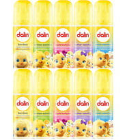 Dalin Bebek Kolonyası 150ML (Bıcı Bıcı-Orman-Çiçek-Bahar-Deniz) (Karma 10 Lu Set)
