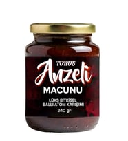 Toros Anzeli Polenli Ginsengli Karışık Bitkisel Besin Güç ve Kuvvet 240 gr (Ekru-Siyah)