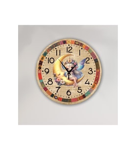 bilge Tasarım Çocuk Odası Duvar Saati 30 x 30 CM (Karışık)
