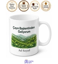Rizeli Yazılı Baskılı Kupa Bardak Hediye Rize Özel Tasarım Porselen Kupa