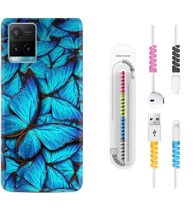 Vivo Y11S Y21S Y20 Y20S Y70 Kılıf Kablo Koruma Spiral Silikon Owl 1351