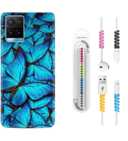 Vivo Y11S Y21S Y20 Y20S Y70 Kılıf Kablo Koruma Spiral Silikon Owl 1351