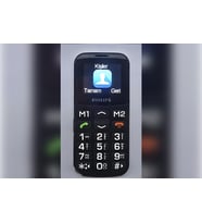 Philips E168 Büyük Tuşlu Cep Telefonu İthalatçı Garantili (Düz Siyah)