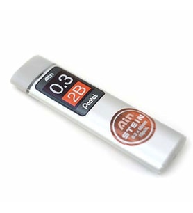 Pentel Ain Stein Min (Mekanik Kurşun Kalem Ucu) 0.3 mm 2B 15'li Tüp 