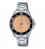 Casio MDV-10D-4A2VDF Quartz Çelik Gri Pembe Kadran 39 mm Erkek Kol Saati