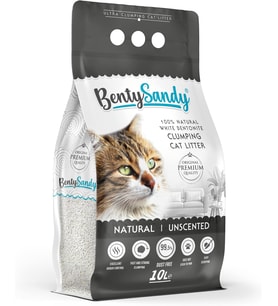 Naturel Kokusuz İnce Kedi Bentonit Kumu 10 Lt