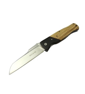 Buck Knives BK-016ZBR Kamp Çakı 23 cm - Ahşap Saplı, Kılıflı, Kutulu, Kemerllikli