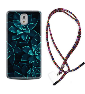 Samsung Note 3 4 5 8 9 20 Ultra 10 Lite Kılıf Boyun Asklı Rasta Silikon Mistik Çiçekler 1650