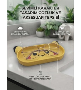 Karakter Figür Tasarımlı Gözlük Tutucu ve Çok Amaçlı Organizer