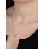 SWAROVSKİ TAŞLI  ZİRCONİA TEK TAŞ 925 AYAR GÜMÜŞ KOLYE